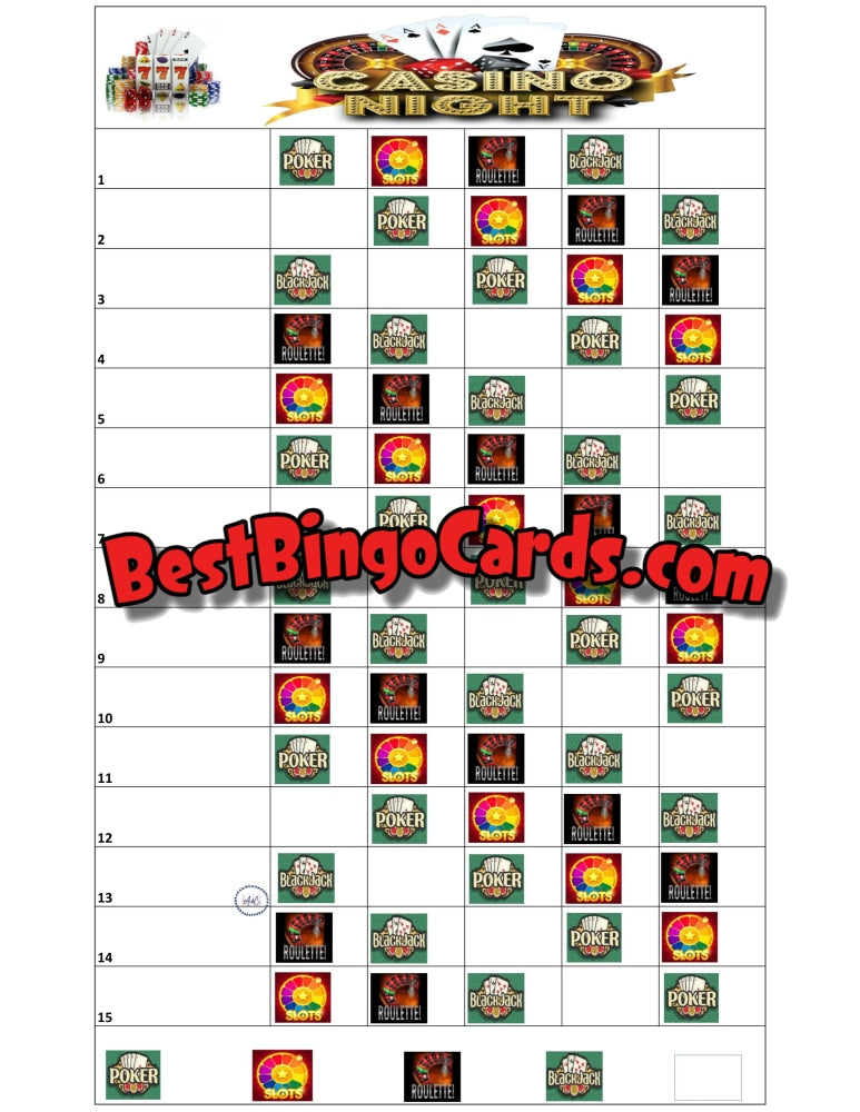 Casino Night Blank