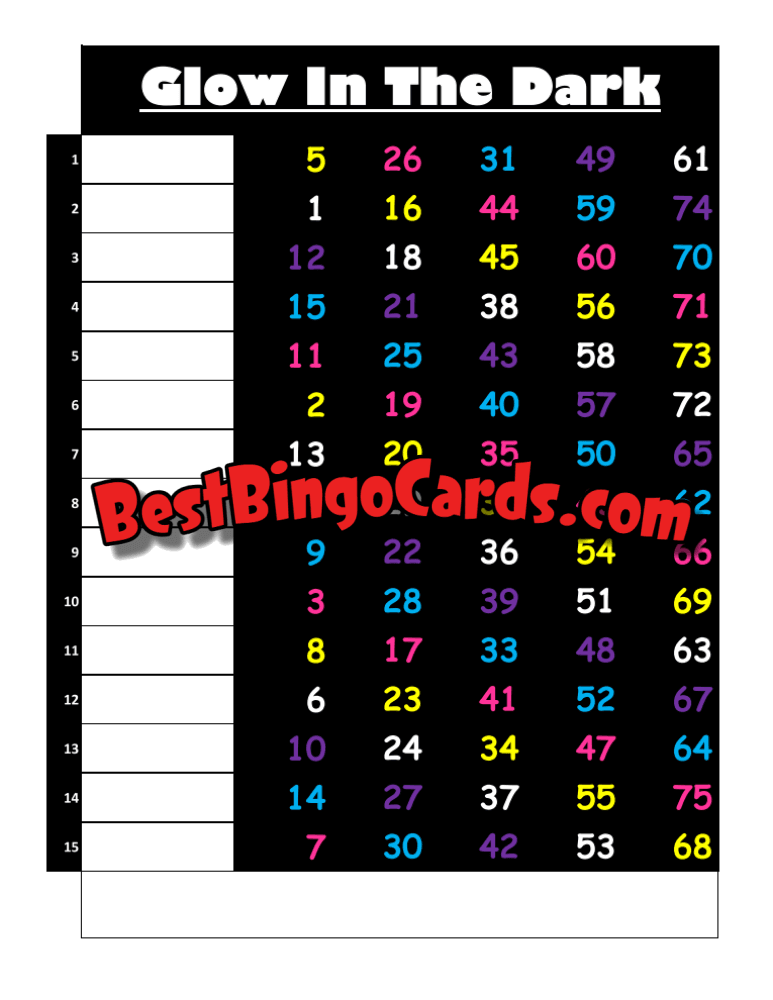 Glow In The Dark Mixed