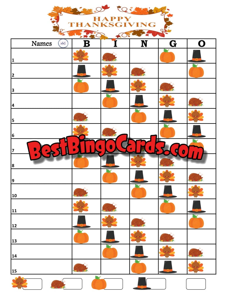 Happy Thanksgiving 15 Blank