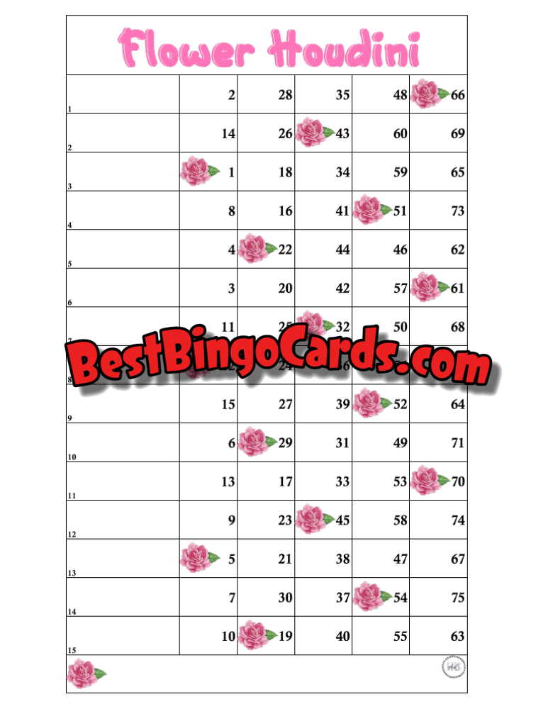 Houdini Flower 15 Lines