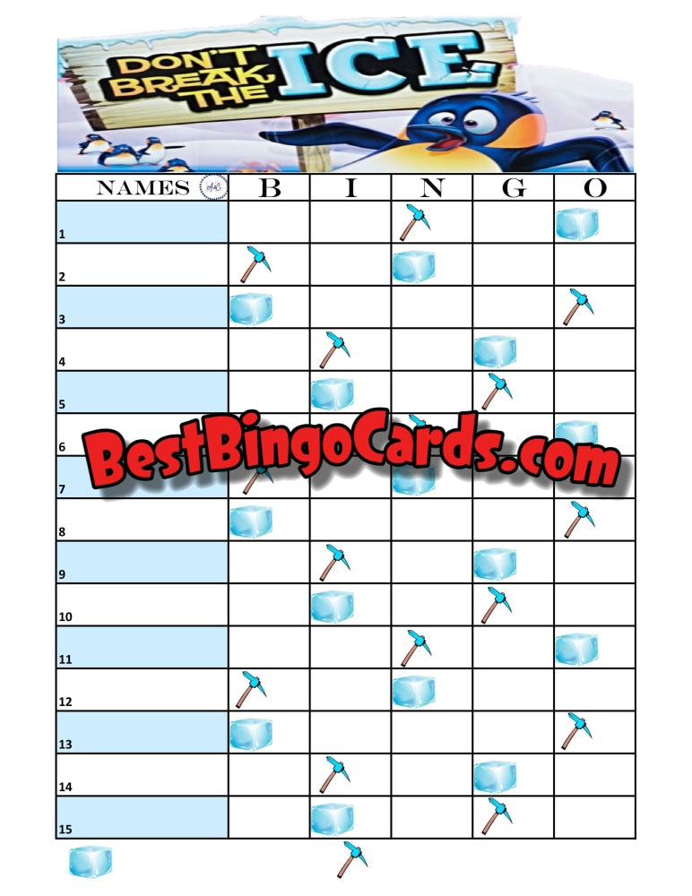 Ice Game 15 Blank