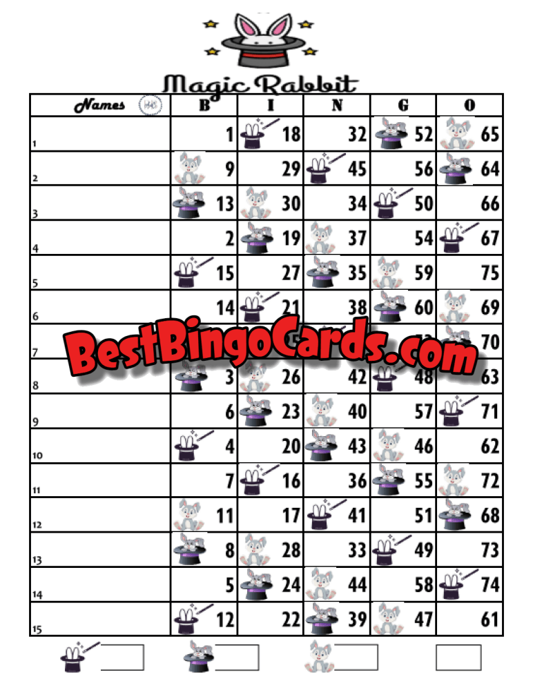 Magic Bunny 15 Straight And Mixed