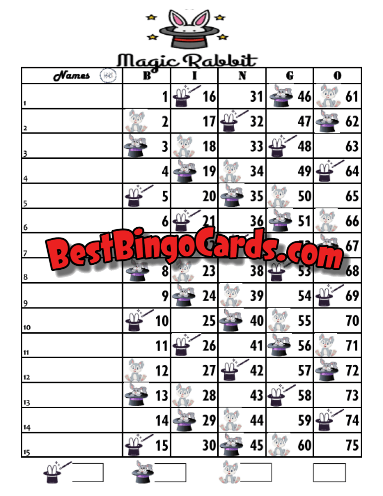 Magic Bunny 15 Straight And Mixed