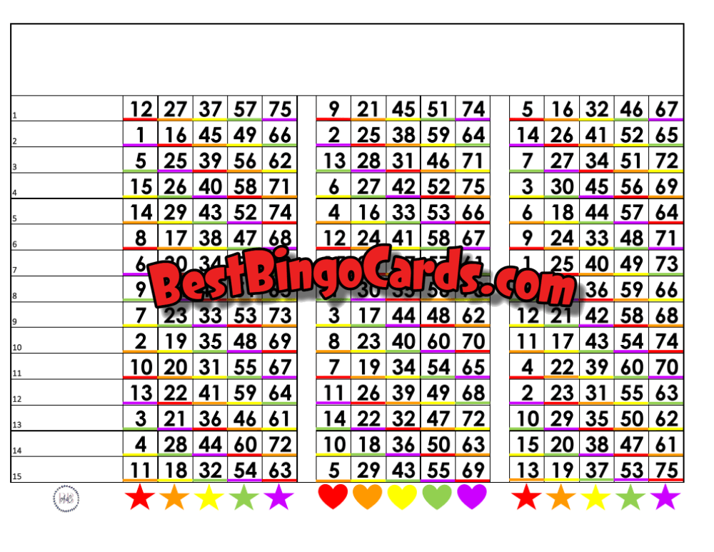 Rainbow Triple Board 15 Lines