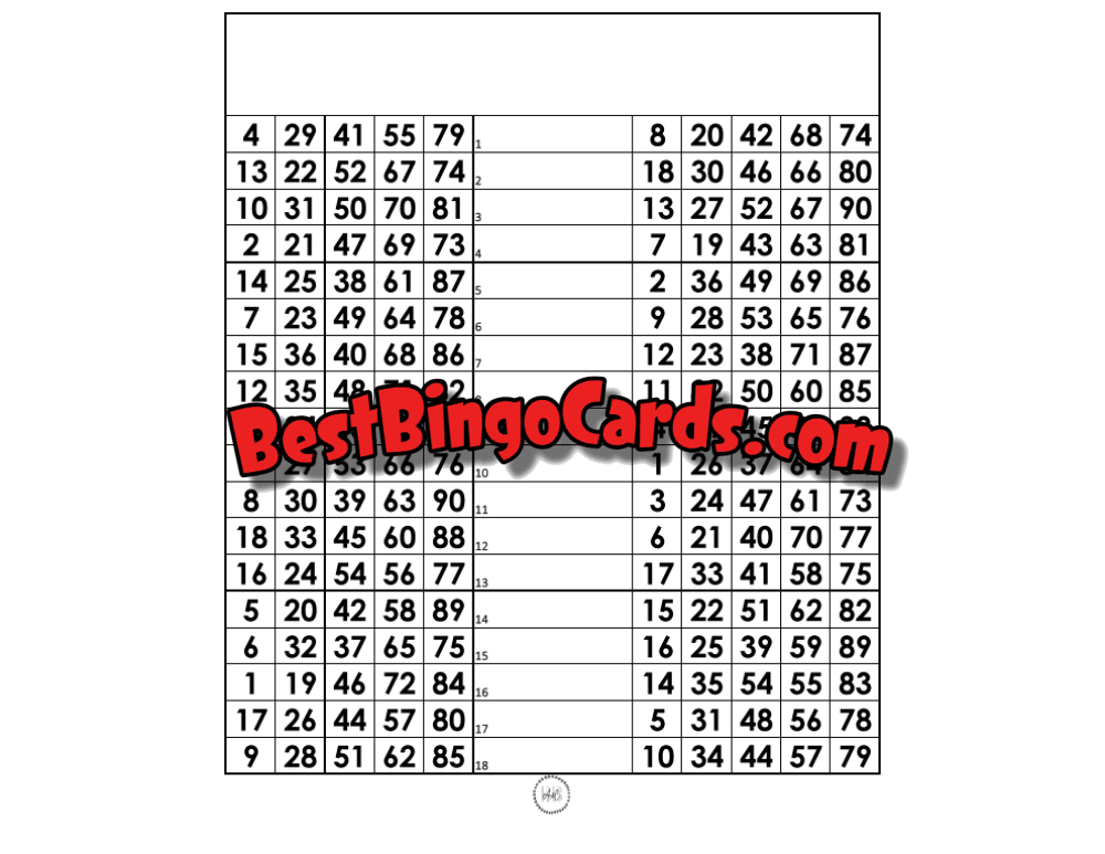 Double Bingo 18 Lines