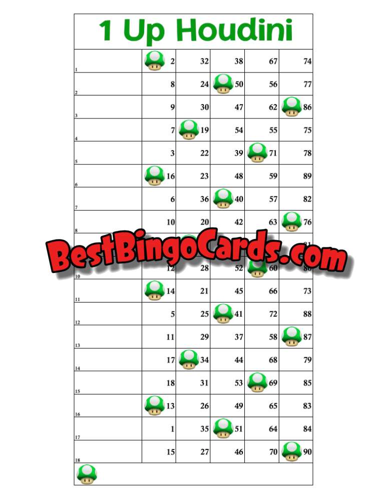 1 Up Houdini 18 Lines