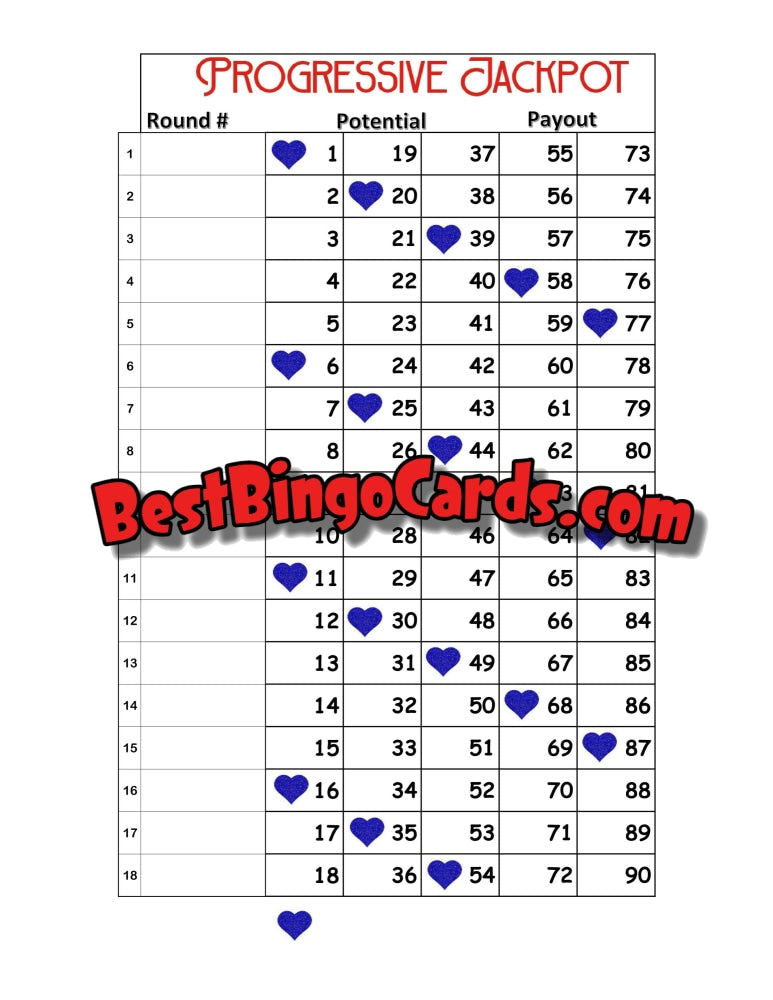 Progressive Jackpot 18 Straight And Mixed