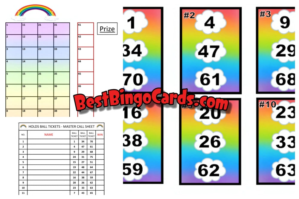 Rainbow Holds Bingo Sets