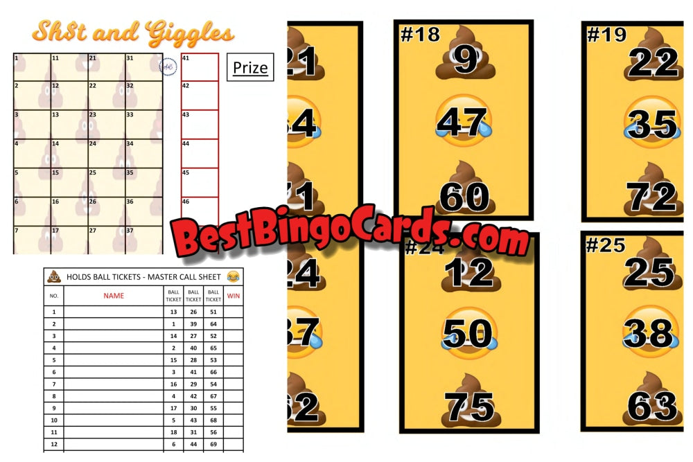 Sh$T And Giggles Holds Bingo Sets