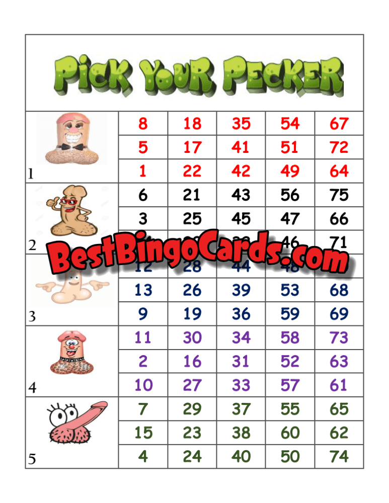 Pick Your Pecker Block Straight And Mixed