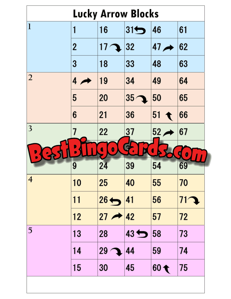 Lucky Arrow Block Straight And Mixed