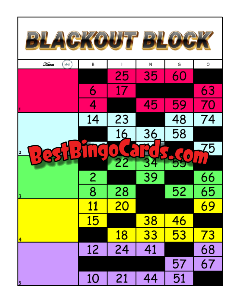 Blackout Block Straight And Mixed