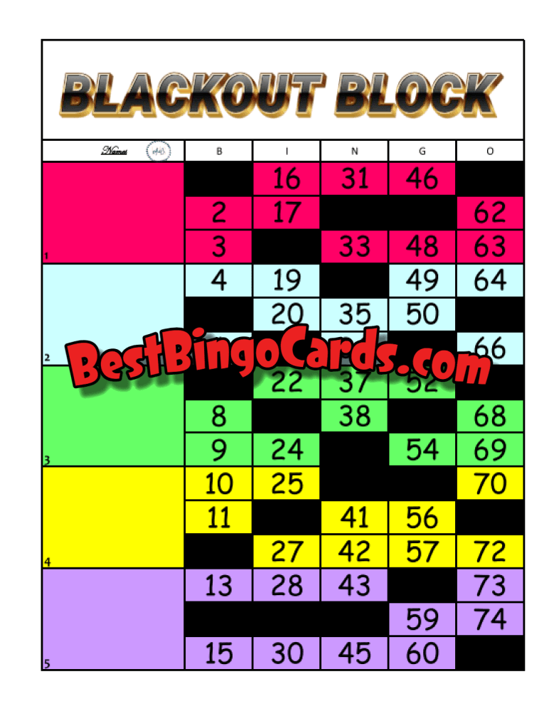 Blackout Block Straight And Mixed