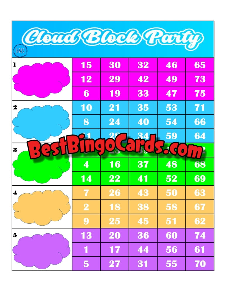 Cloud Block Straight And Mixed