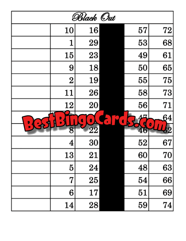 Blackout Straight And Mixed