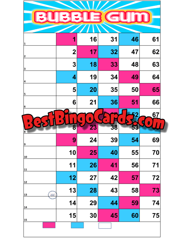 Bubble Gum Straight And Mixed