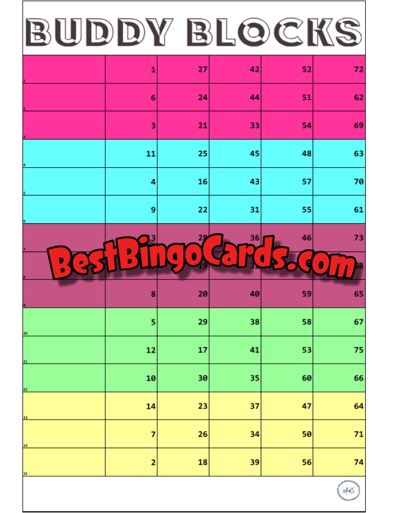 Buddy Blocks Straight And Mixed