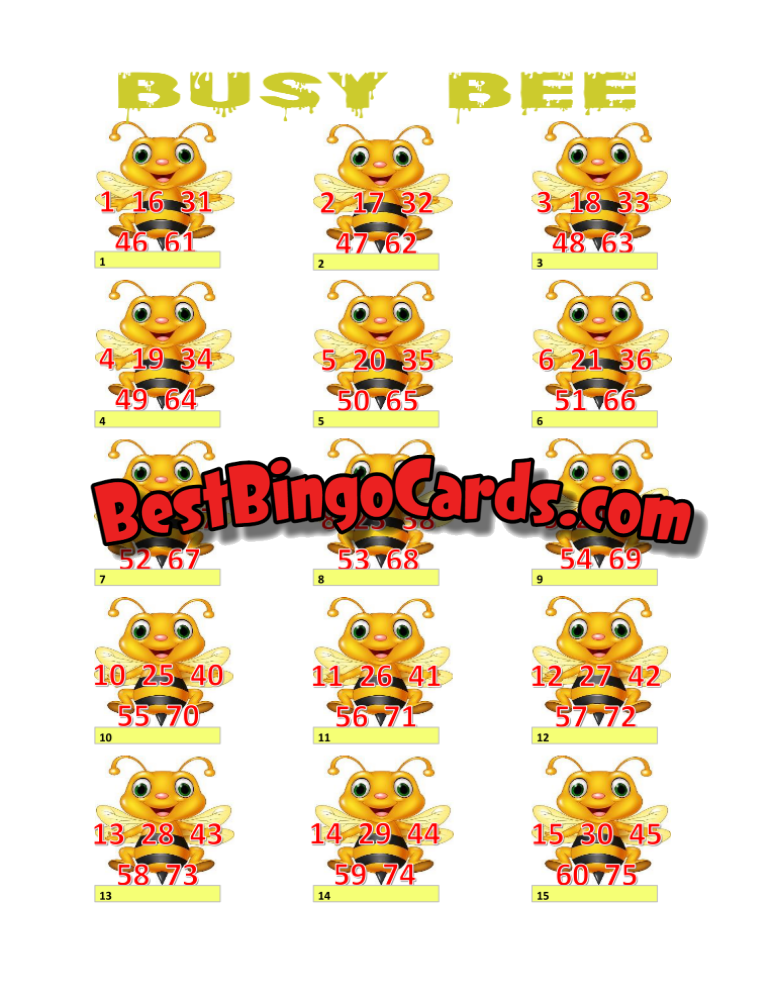 Busy Bee Straight And Mixed