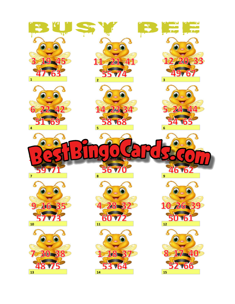 Busy Bee Straight And Mixed