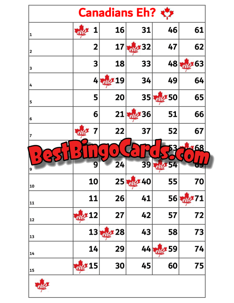 Canadians Eh Straight And Mixed