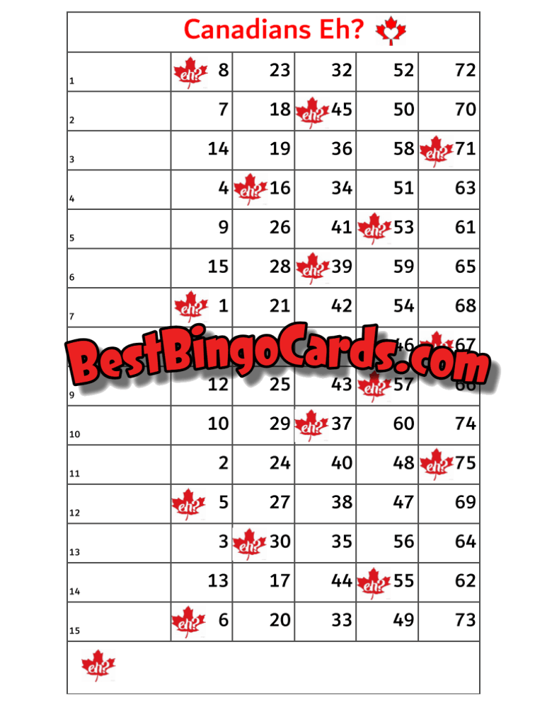 Canadians Eh Straight And Mixed