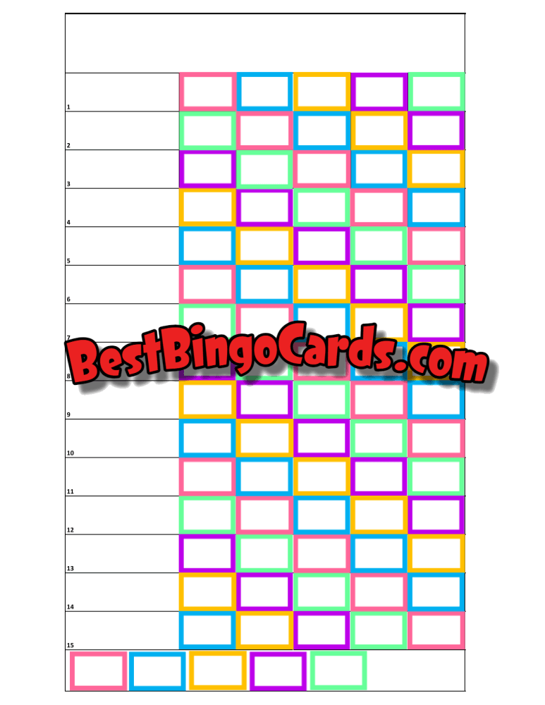 Colour 15 Blank Package