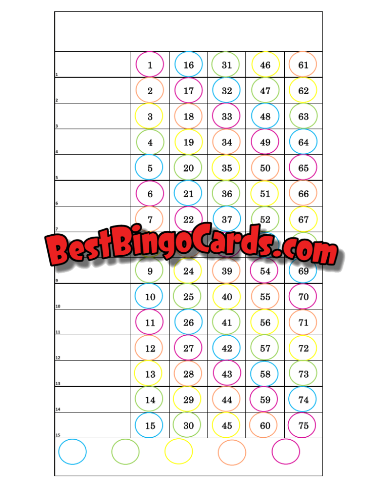 Color Bubbles 15 Straight And Mixed