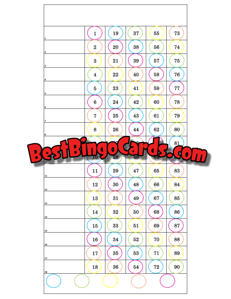 Color Bubbles 18 Straight And Mixed