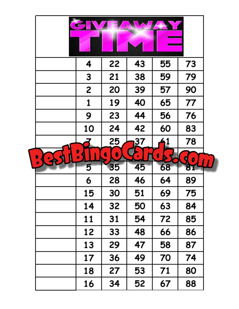 Giveaway 18 Straight And Mixed