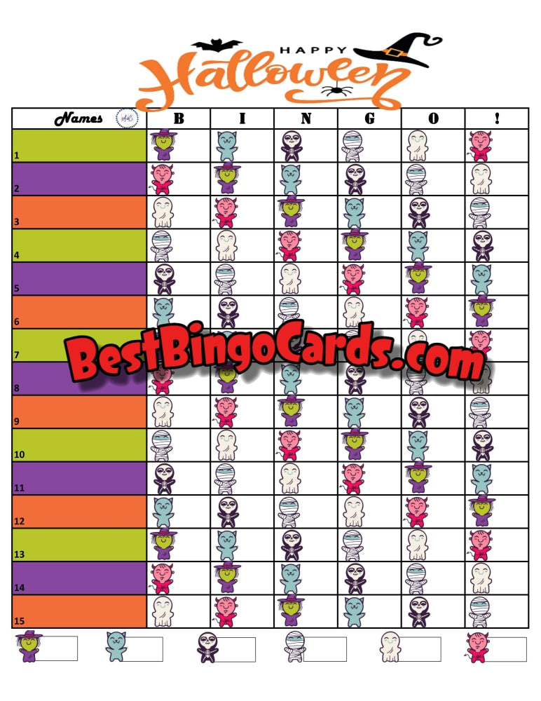 Halloween 15 Blank 90 Ball