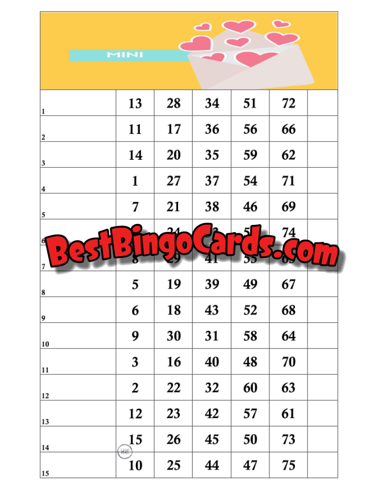 Heart Mini Straight And Mixed