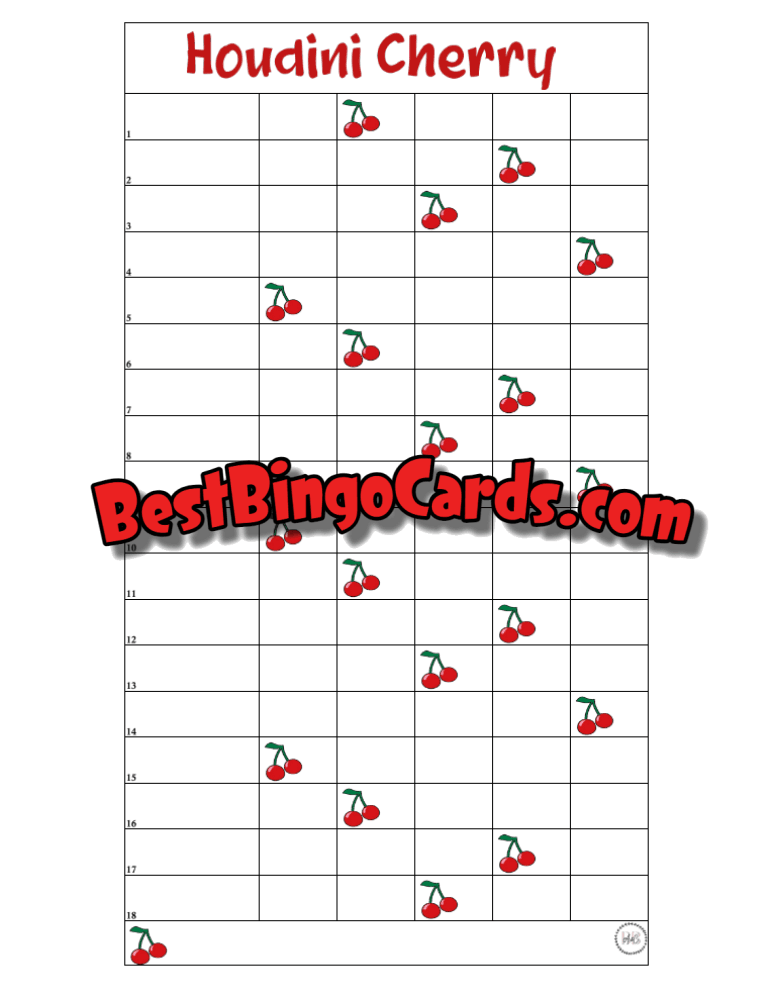 Houdini Cherry 18 Lines Blank