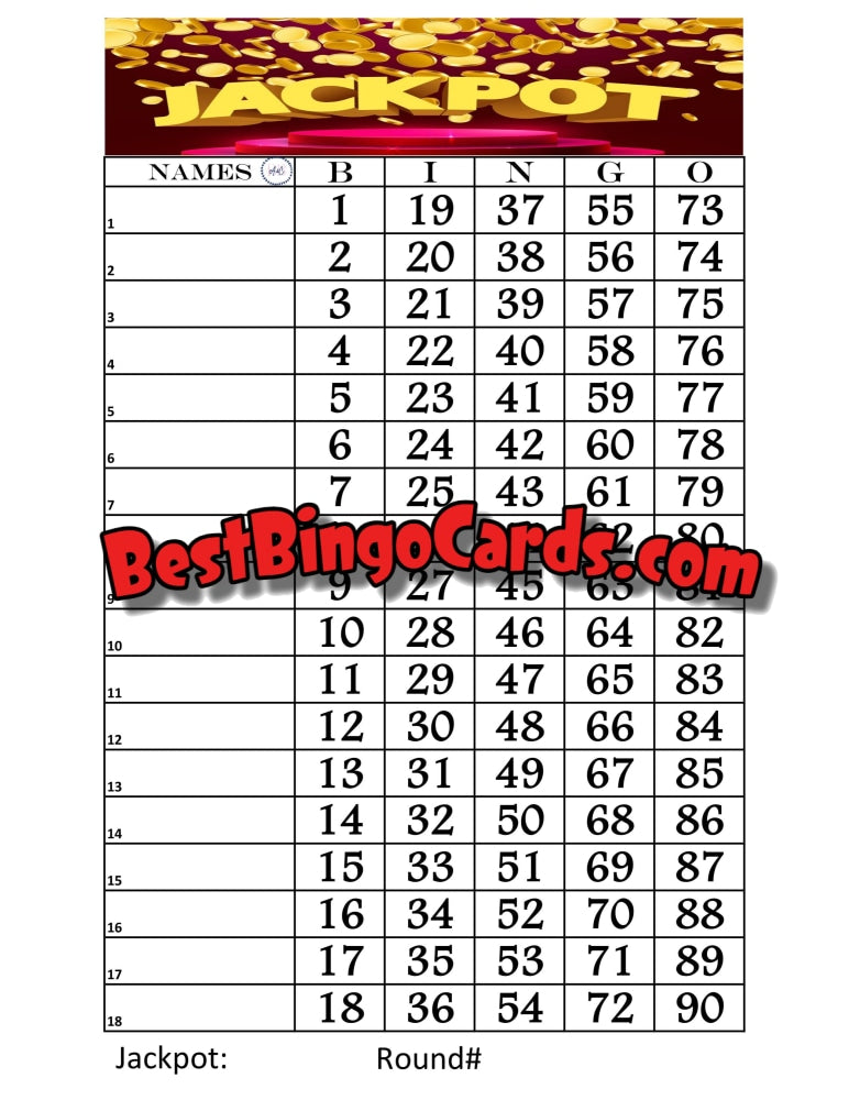 Jackpot 90 Ball Straight And Mixed