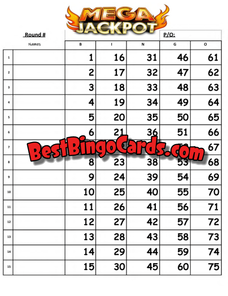 Mega Jackpot Straight And Mixed