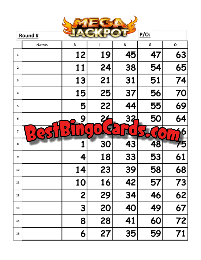 Mega Jackpot Straight And Mixed