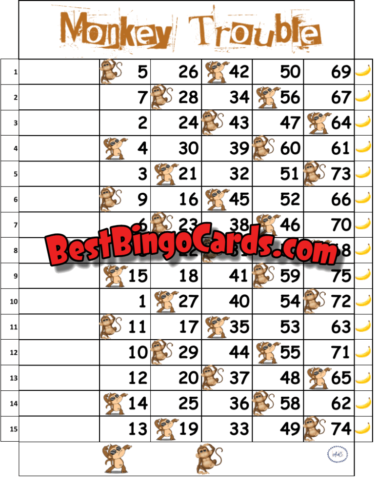 Monkey Trouble Straight And Mixed