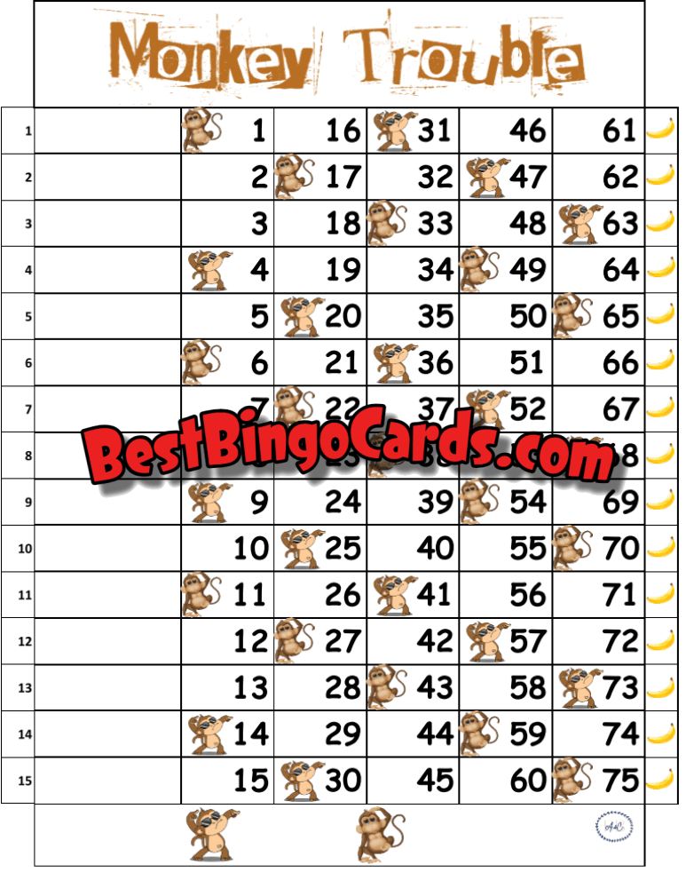 Monkey Trouble Straight And Mixed