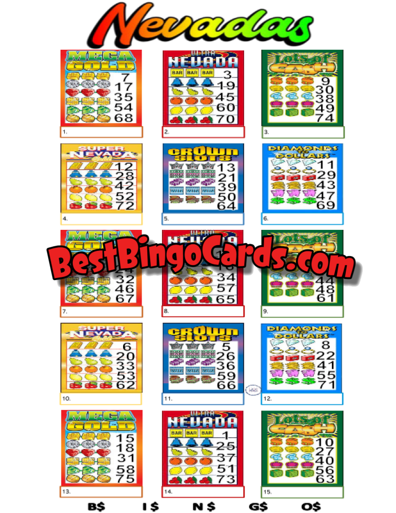 Nevadas Pic Straight And Mixed