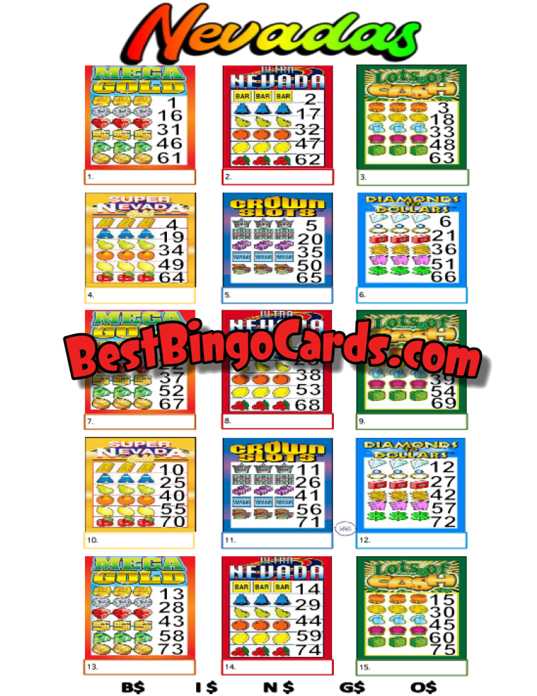 Nevadas Pic Straight And Mixed