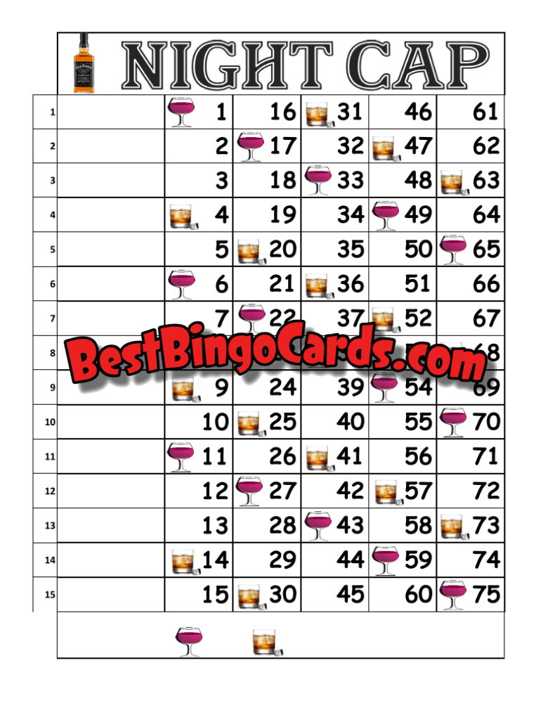 Night Cap Straight And Mixed