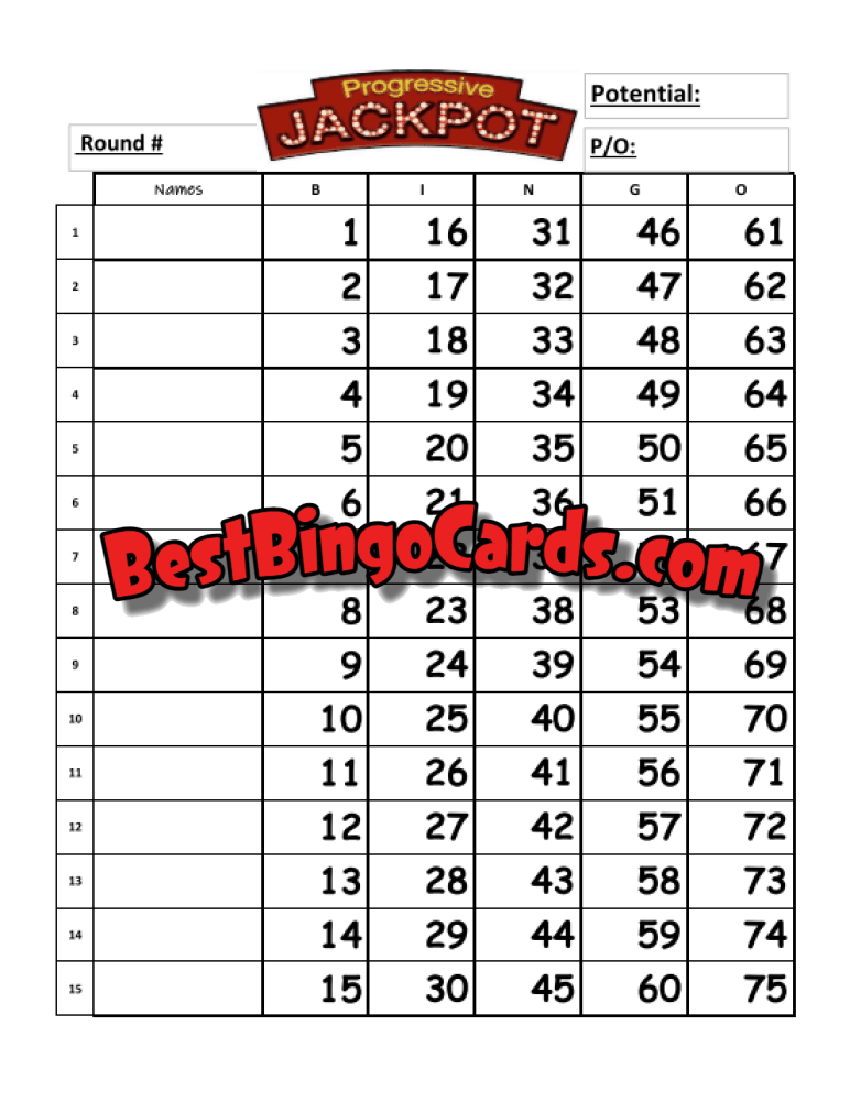 Progressive Jackpot Straight And Mixed