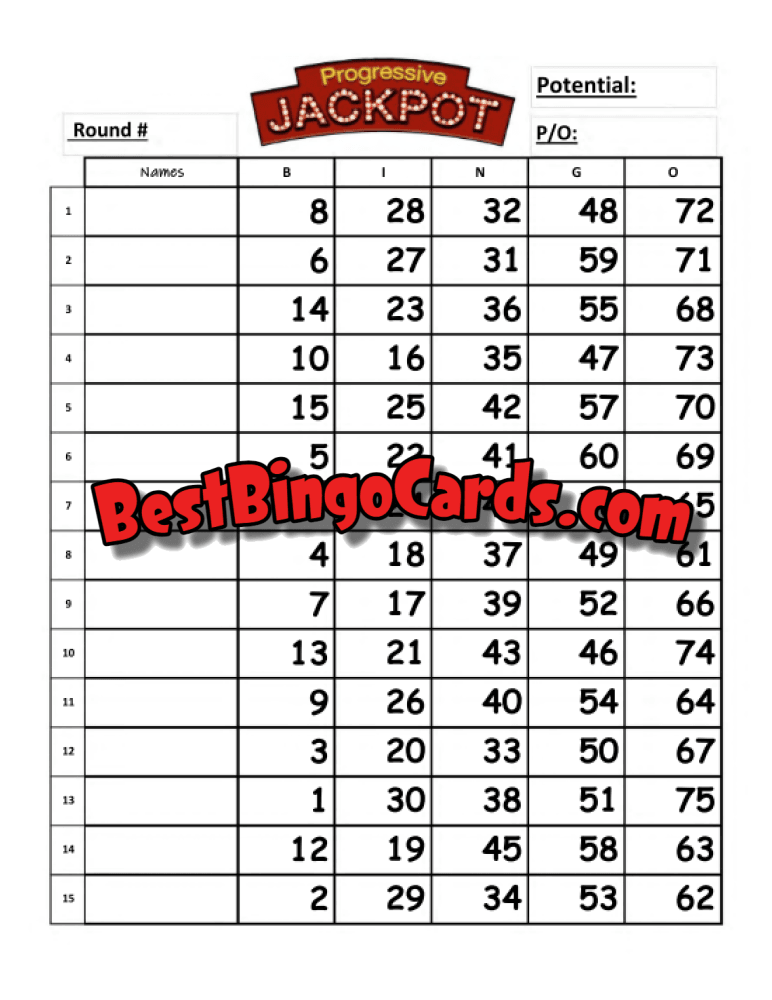 Progressive Jackpot Straight And Mixed