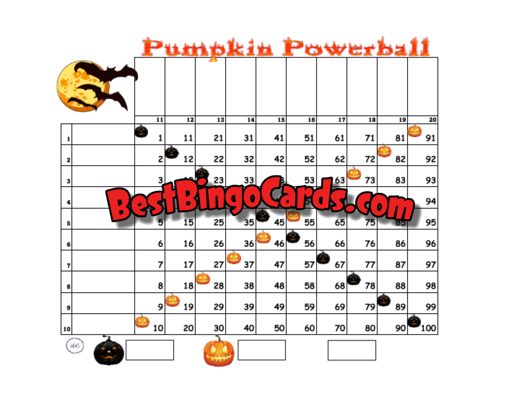 Pumpkin Powerball Straight And Mixed