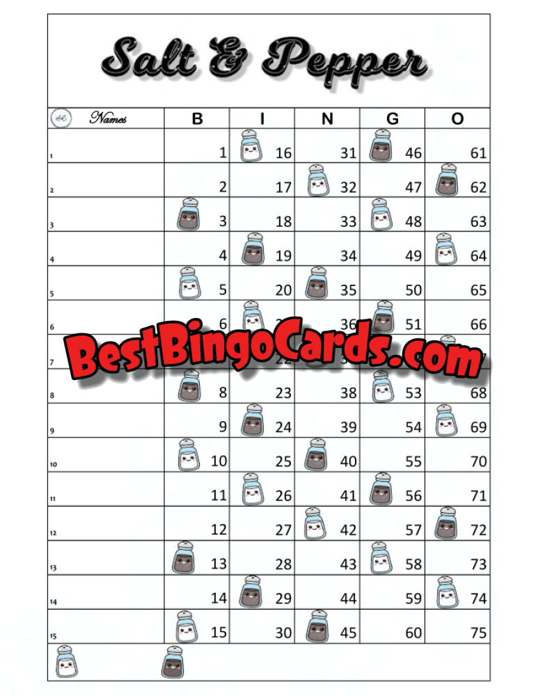 Salt And Pepper Straight Mixed