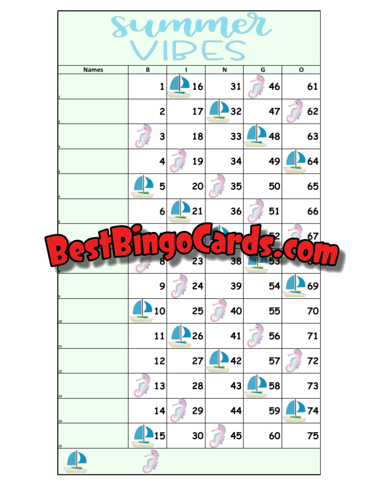 Summer Vibes Straight And Mixed