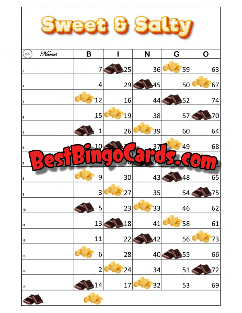 Sweet And Salty Straight Mixed