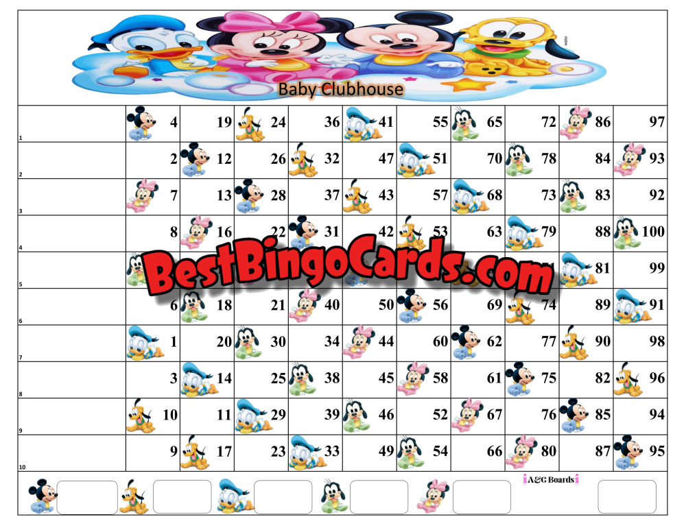 Ten Player Package 2 (7 Boards) Bingo Sets