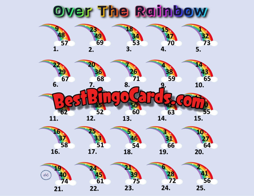 Over The Rainbow Pic (Mixed Only)
