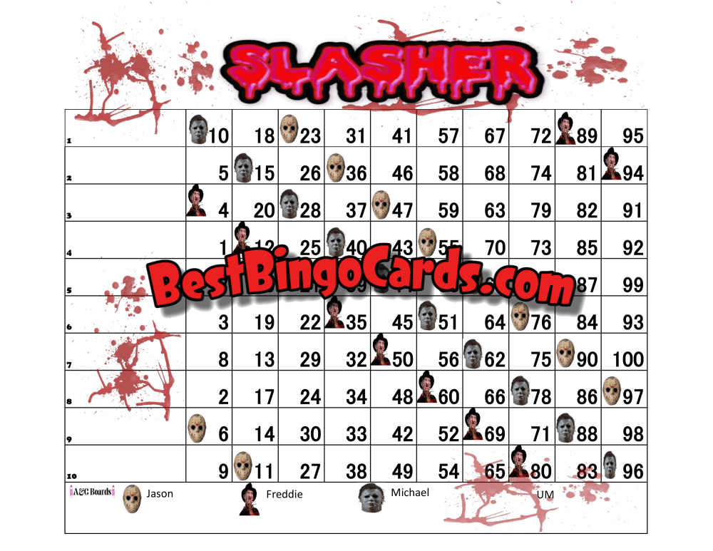 Ten Player Package 2 (7 Boards) Bingo Sets
